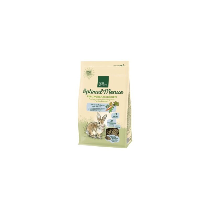 REAL NATURE „Optimal Menue“ für Zwergkaninchen 1.5 kg