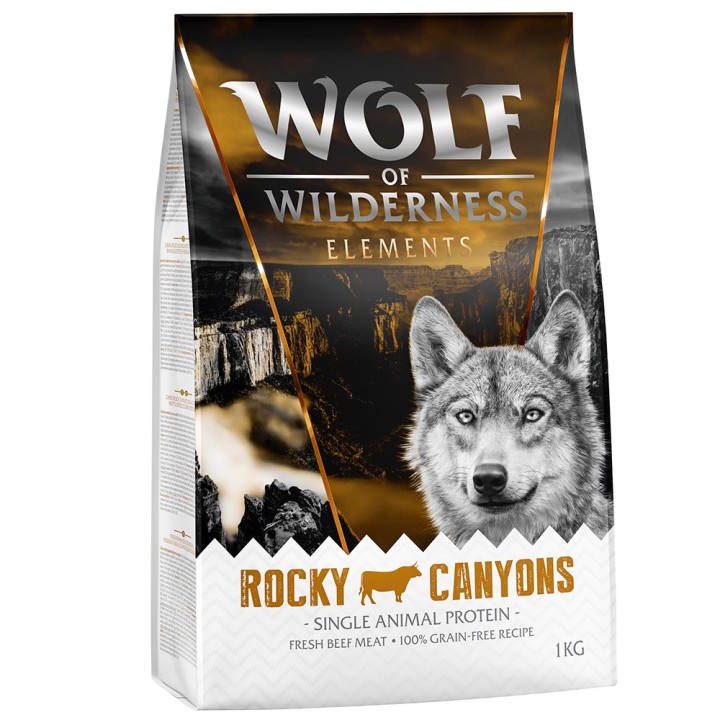 Wolf of Wilderness Sensitiv "Rocky Canyons" Rind - getreidefrei - 1 kg