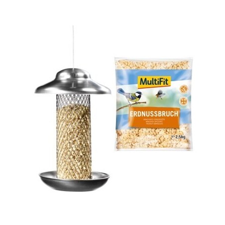 AniOne Futtersäule Erdnüsse mit MultiFit Erdnussbruch