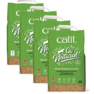 Catit Go Natural Klumpstreu aus Holz 4x6 l