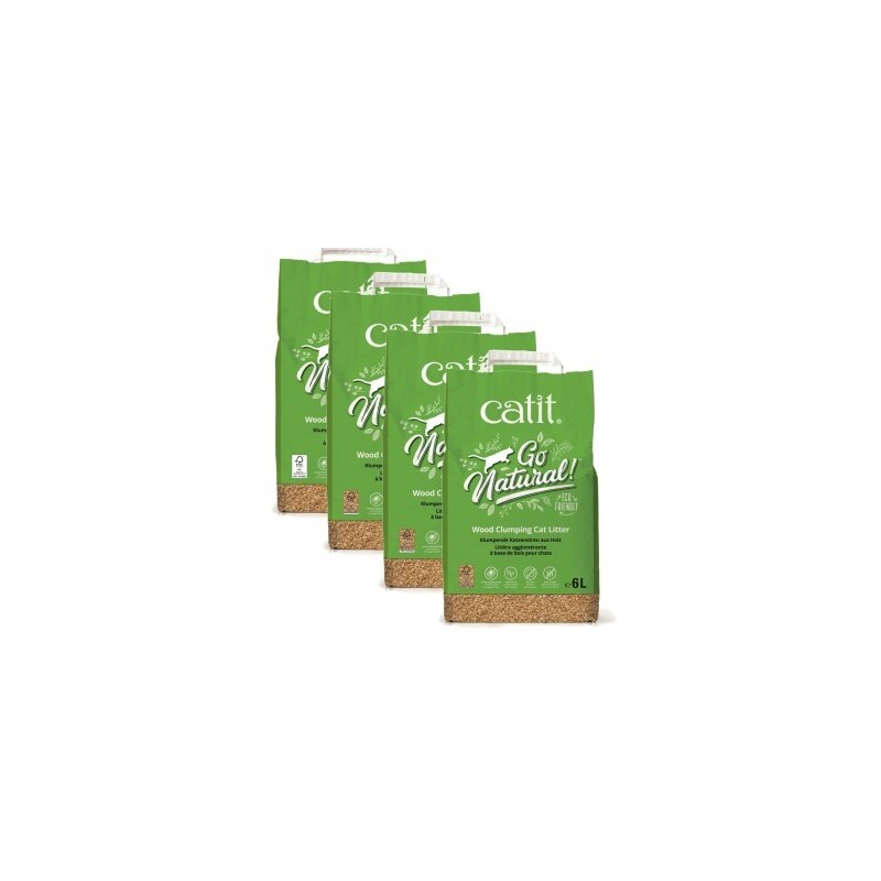 Catit Go Natural Klumpstreu aus Holz 4x6 l