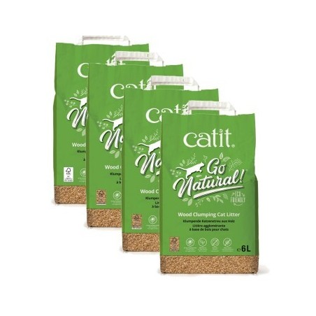 Catit Go Natural Klumpstreu aus Holz 4x6 l