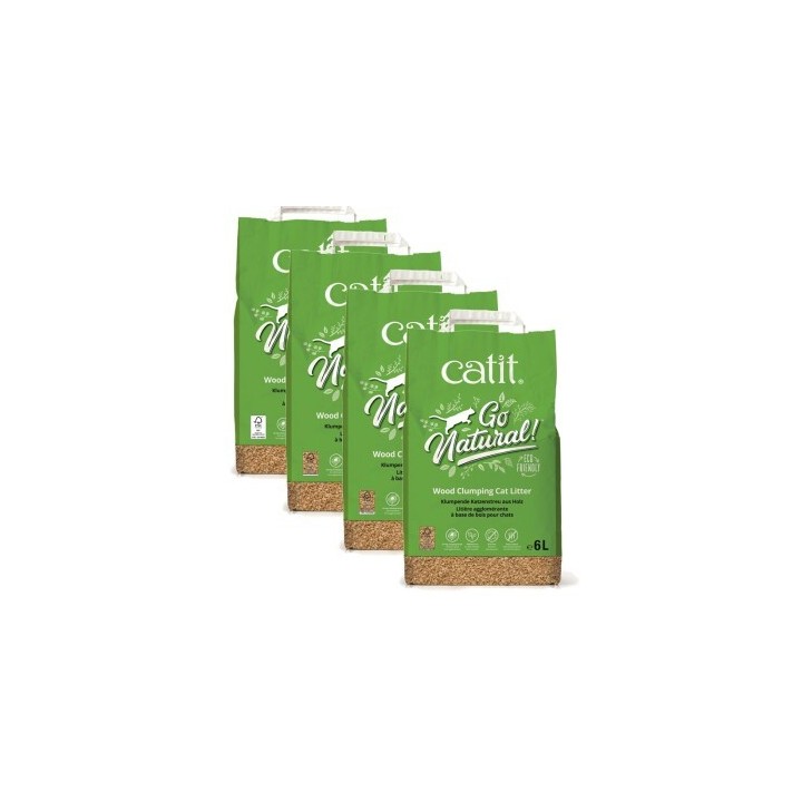 Catit Go Natural Klumpstreu aus Holz 4x6 l