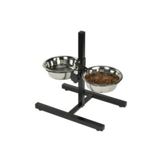 AniOne Doppelnapfständer Edelstahl 2x1.2 l