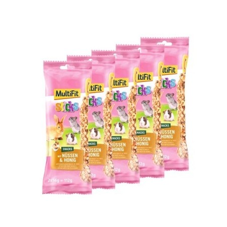 MultiFit Sticks 5x2 Sticks mit Nüssen und Honig
