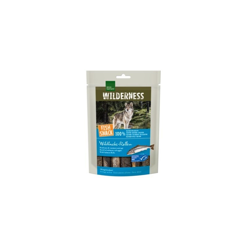 REAL NATURE WILDERNESS Fish Snack Wildlachs-Rollen, 70 g