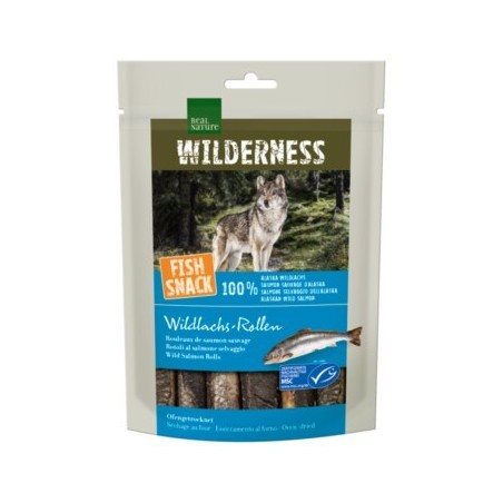 REAL NATURE WILDERNESS Fish Snack Wildlachs-Rollen, 70 g