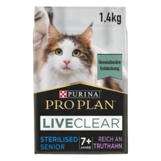 PRO PLAN Liveclear Sterilised Senior 7+ Truthahn 2x1.4 kg