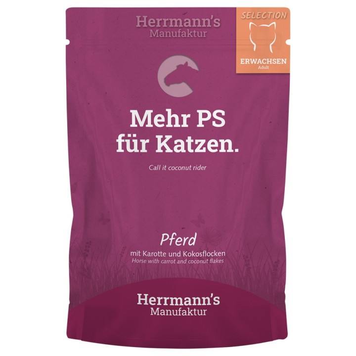 Sparpaket Herrmann's Bio-Selection 40 x 100 g - Pferd mit Bio-Karotte & Bio-Kokosflocken