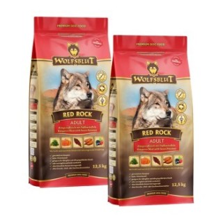 WOLFSBLUT Adult Red Rock, Kängurufleisch mit Kürbis 2x12.5 kg