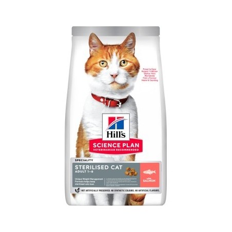 Hill's Science Plan Trockenfutter Katze Adult, Sterilised Lachs 2x10 kg