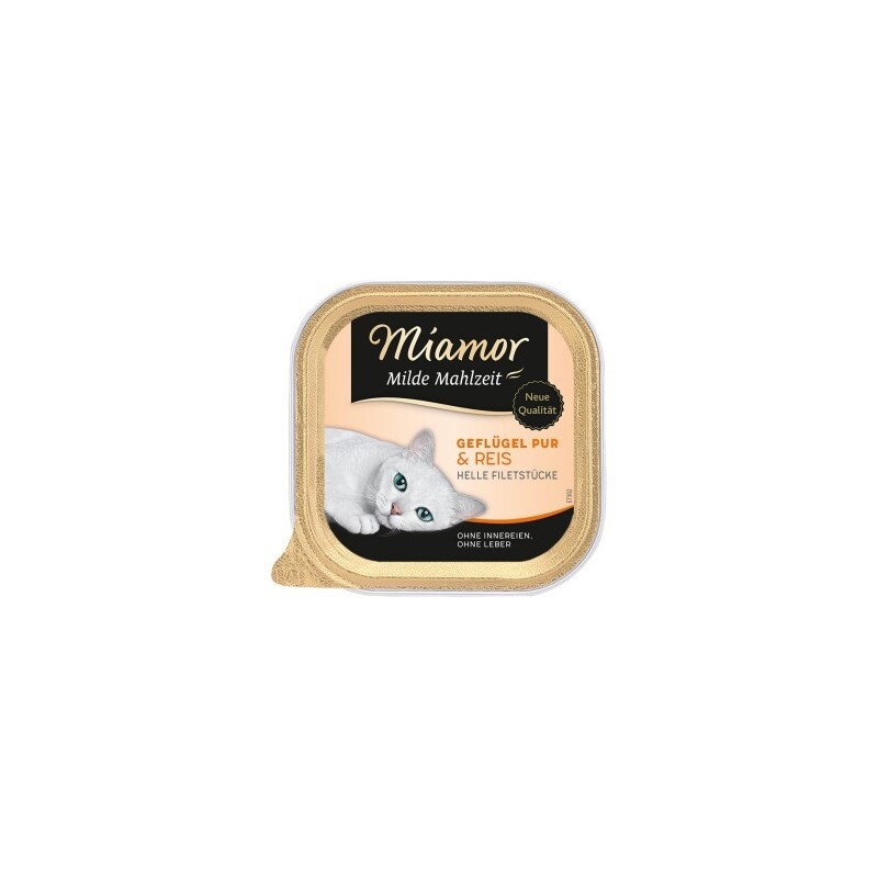 Miamor Milde Mahlzeit Geflügel pur und Reis 16x100 g