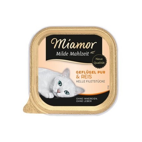 Miamor Milde Mahlzeit Geflügel pur und Reis 16x100 g