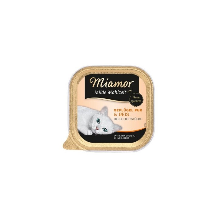 Miamor Milde Mahlzeit Geflügel pur und Reis 16x100 g