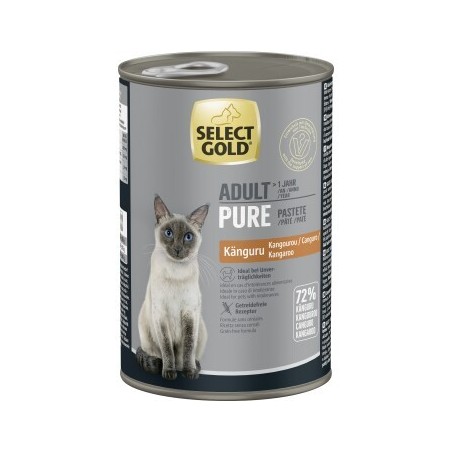 SELECT GOLD Pure Adult Paté Känguru 6x400 g