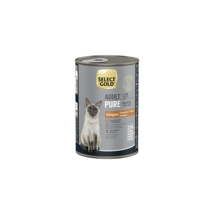 SELECT GOLD Pure Adult Paté Känguru 6x400 g