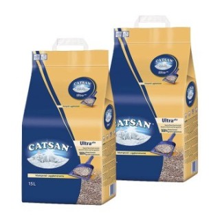 CATSAN Ultra plus Klumpstreu 2x15 l