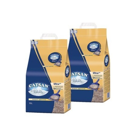 CATSAN Ultra plus Klumpstreu 2x15 l