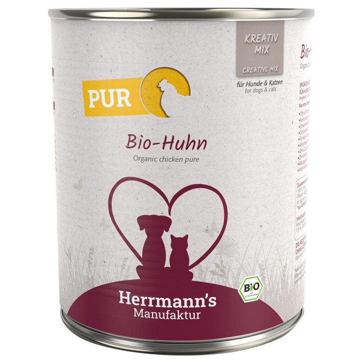 Herrmann's Bio-Reinfleisch 6 x 800 g - Bio-Huhn