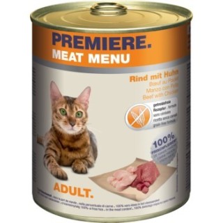 PREMIERE Meat Menu Adult Rind und Huhn 6x800 g