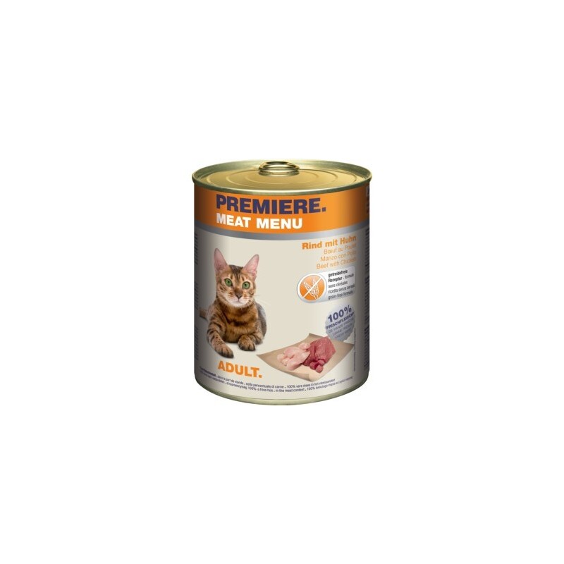 PREMIERE Meat Menu Adult Rind und Huhn 6x800 g