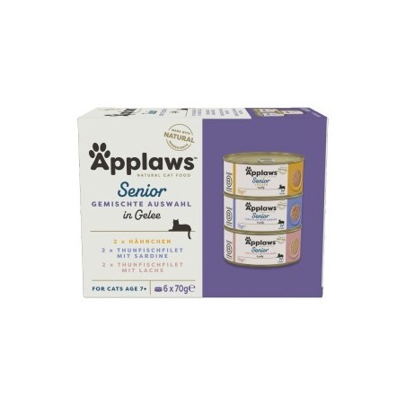 Applaws Nassfutter Katze Senior Multipack in Gelee 6x70 g