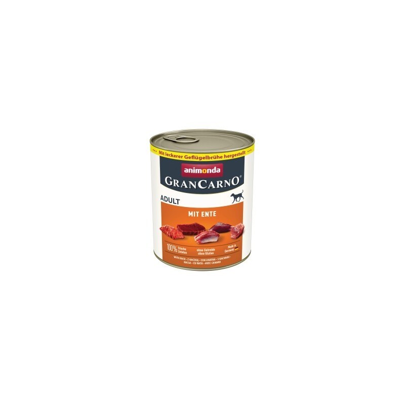 animonda GranCarno Original Nassfutter Hund Adult, Ente 6x800 g