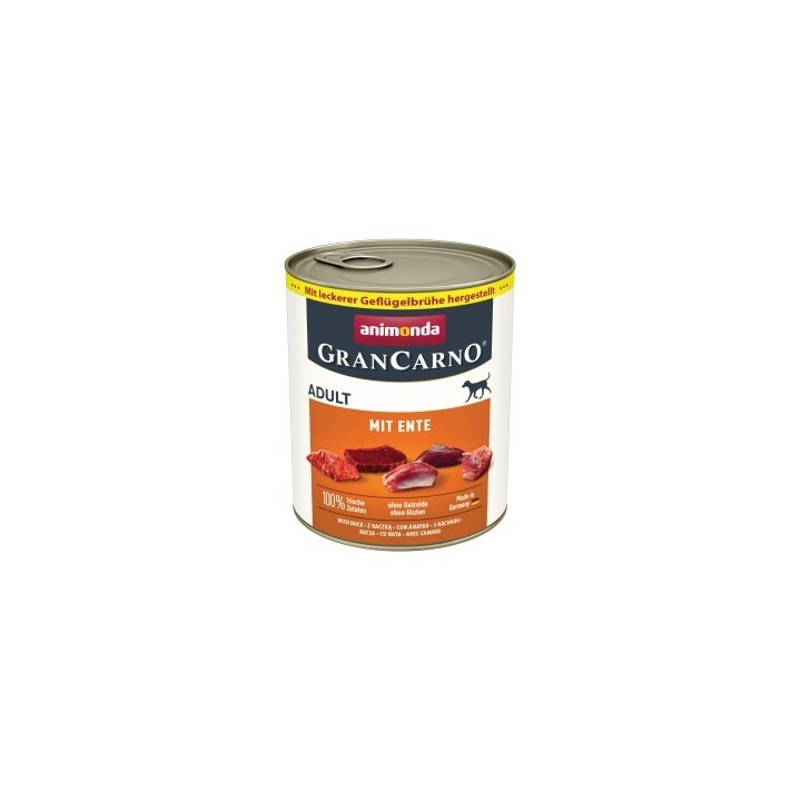 animonda GranCarno Original Nassfutter Hund Adult, Ente 6x800 g