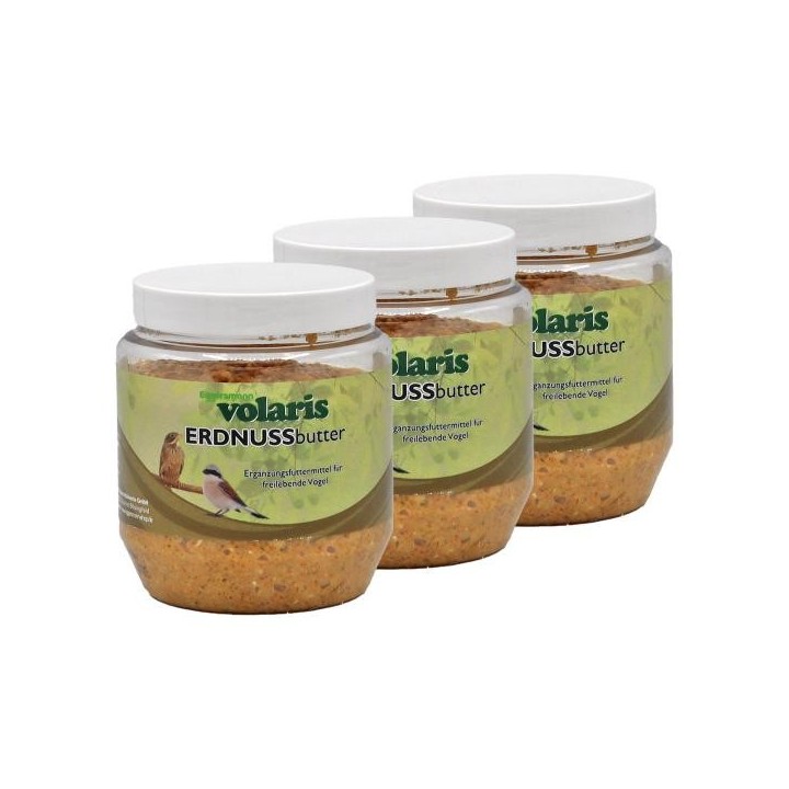 Eggersmann volaris - Erdnussbutter natur 3 x 350 g Wildvogelfutter