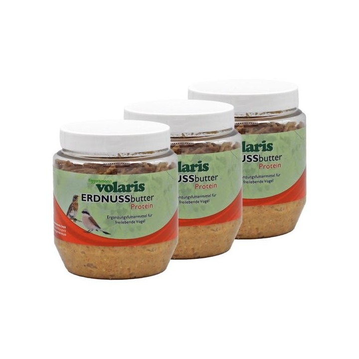 Eggersmann volaris - Erdnussbutter mit Insekten 3 x 350 g Wildvogelfutter