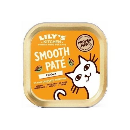 LILY'S KITCHEN Nassfutter Katze Adult Smooth Patè Huhn 19x85 g