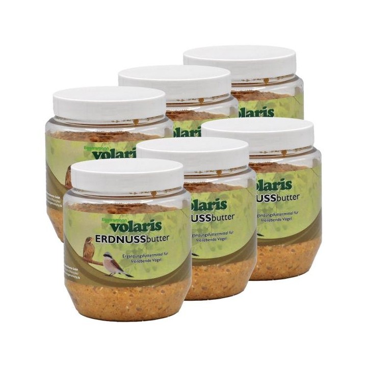 Eggersmann volaris - Erdnussbutter natur 6 x 350 g Wildvogelfutter