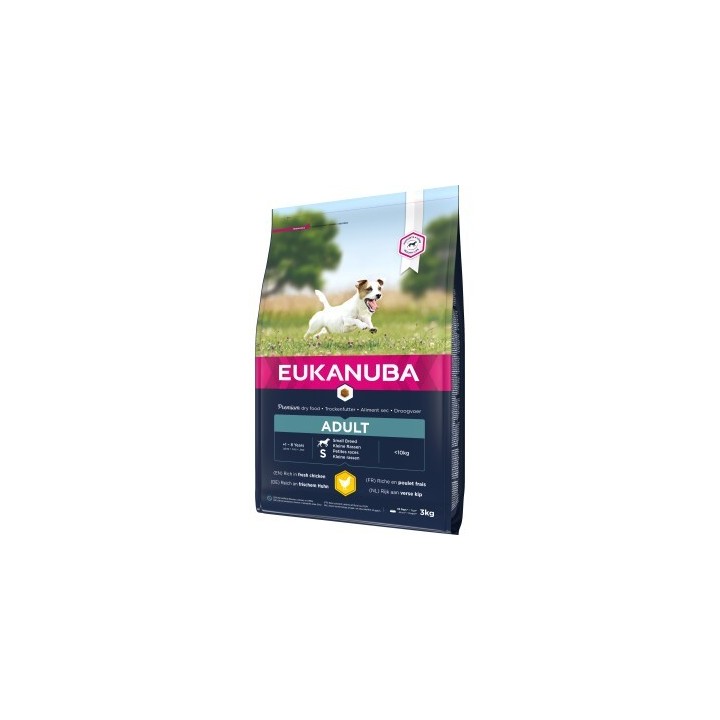 EUKANUBA Trockenfutter Hund Active Small Breed Adult, Huhn 3 kg
