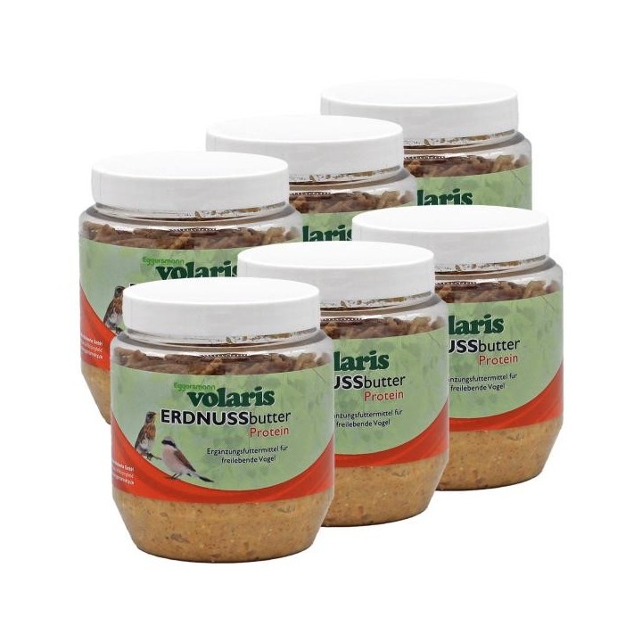 Eggersmann volaris - Erdnussbutter mit Insekten 6 x 350 g Wildvogelfutter