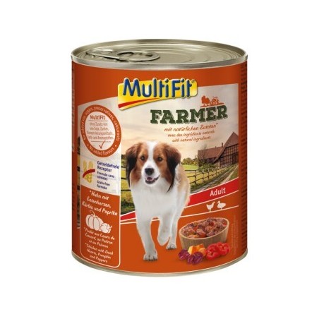 MultiFit Farmer Adult 6x800g Huhn mit Entenherzen
