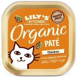 LILY'S KITCHEN Nassfutter Katze Adult Organic Patè Huhn 19x85 g