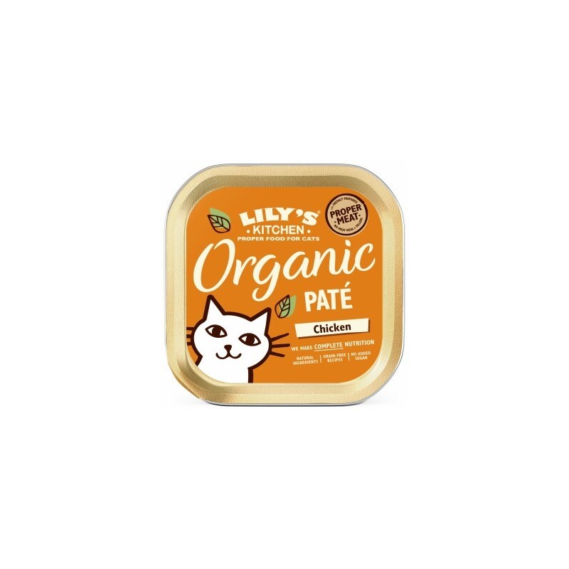 LILY'S KITCHEN Nassfutter Katze Adult Organic Patè Huhn 19x85 g