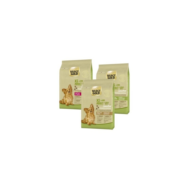 SELECT GOLD Sensitive XS Adult Probierpaket 3x1kg