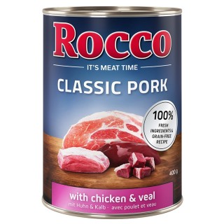 Rocco Classic Pork 6 x 400g Huhn & Kalb