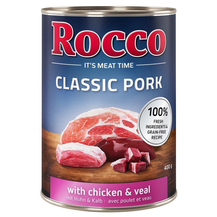 Rocco Classic Pork 6 x 400g Huhn & Kalb