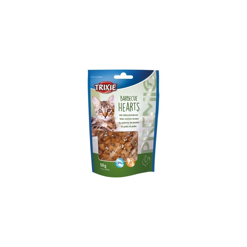 Trixie PREMIO Barbecue Hearts, 50 g