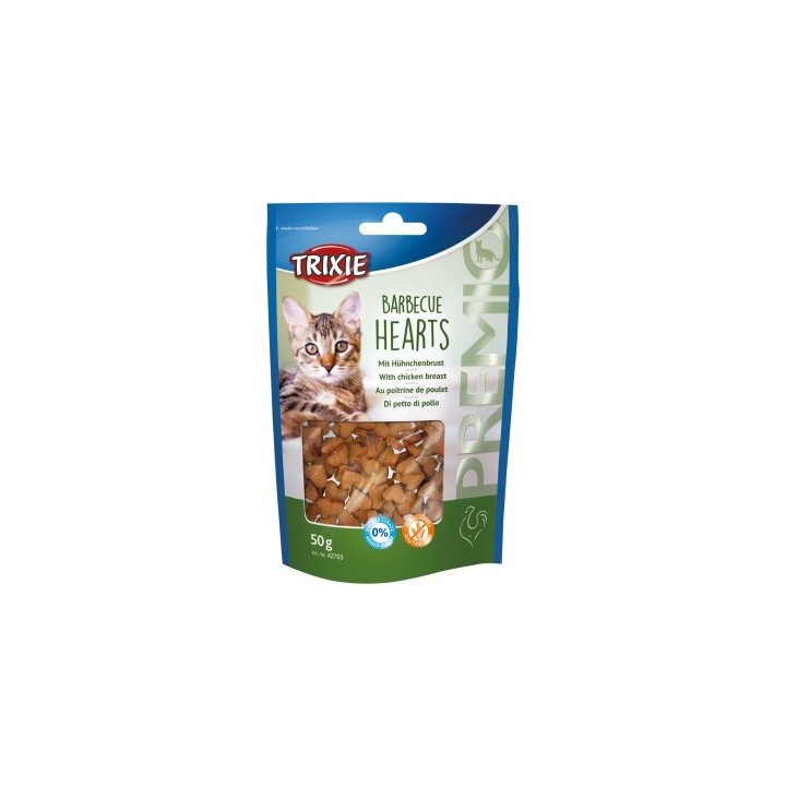 Trixie PREMIO Barbecue Hearts, 50 g