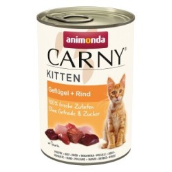 animonda Carny Nassfutter Katze Kitten Geflügel und Rind 12x400 g