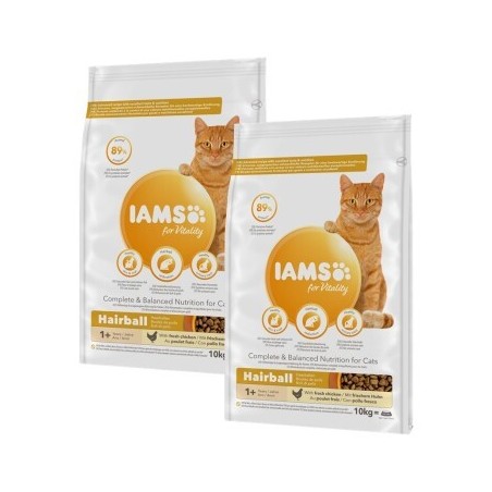 IAMS Vitality Adult Hairball Huhn 2x10 kg