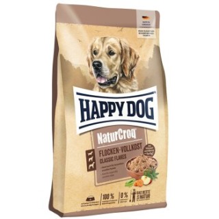 HAPPY DOG NaturCroq Trockenfutter Hund Adult, Flocken Vollkost 1,5 kg