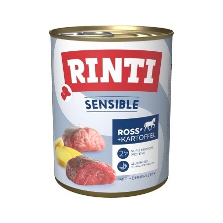 RINTI Sensible Ross und Hühnerleber 12x800 g