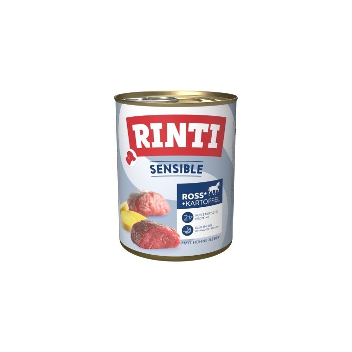 RINTI Sensible Ross und Hühnerleber 12x800 g
