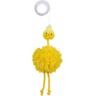 Trixie Huhn am Gummiband, Plüsch, Katzenminze 20cm