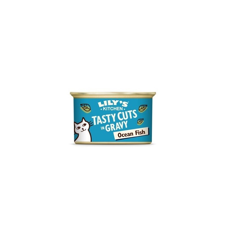 LILY'S KITCHEN Nassfutter Katze Adult Tasty Cuts in Sauce Meeresfisch 24x85 g