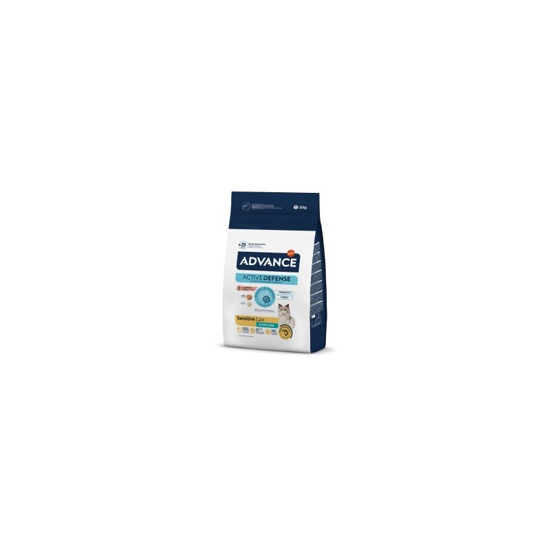 ADVANCE Sensitive Kroketten mit Lachs für ausgewachsene, sterilisierte Katzen. 10kg